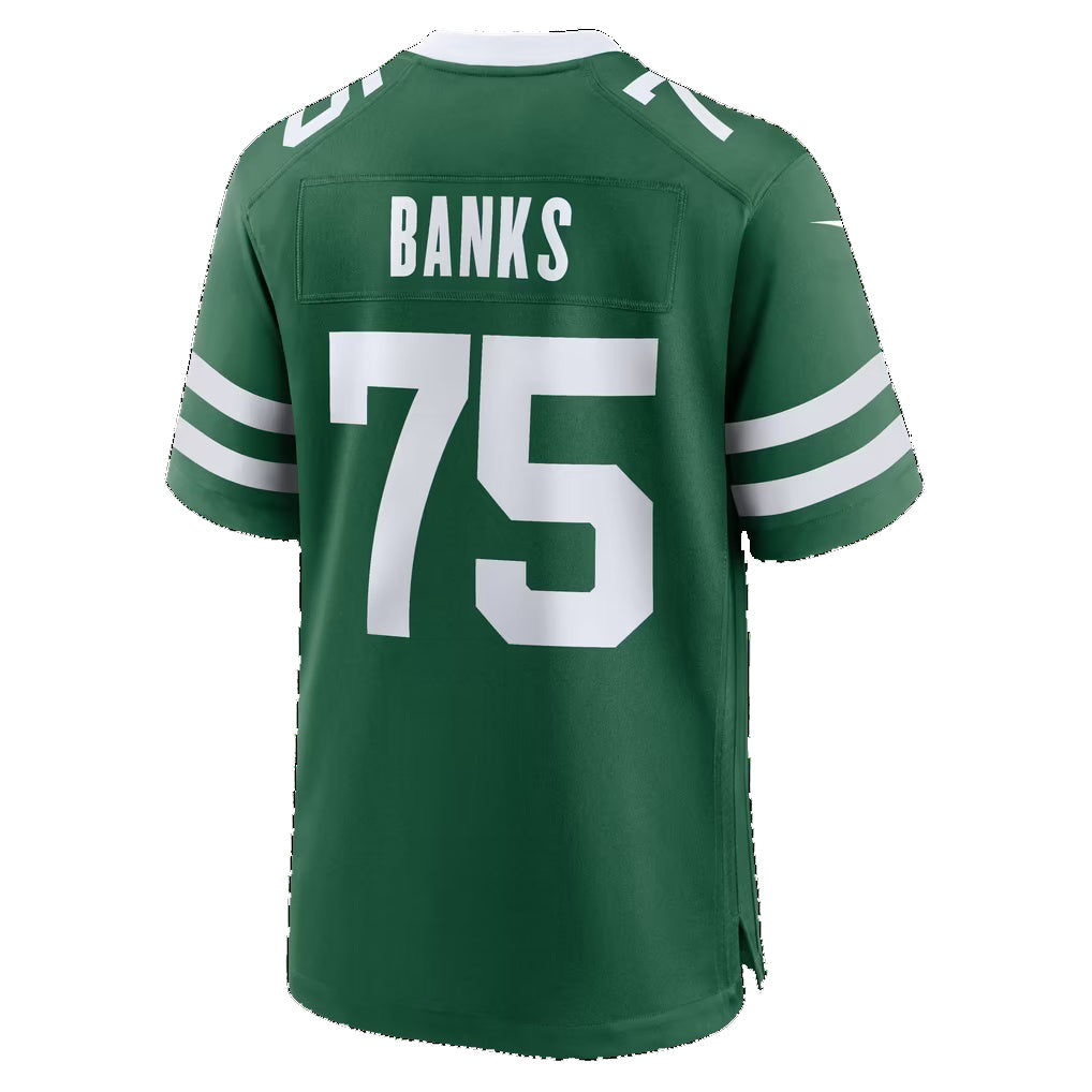 NY.Jets #75 Brant Banks Legacy Green Team Game Football jersey Fedasgoge
