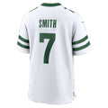 NY.Jets #7 Geno Smith Legacy White Game Football jersey Fedasgoge