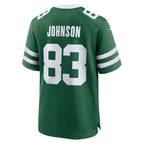 NY.Jets #83 Tyler Johnson Green Legacy Team Game Jersey Fedasgoge