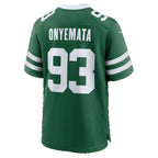 NY.Jets #93 David Onyemata Legacy Green Fedasgoge Team Game Jersey