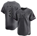 New York Mets #3 Carson Benge Navy City Connect Stitched Jersey Fedasgoge