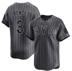 New York Mets #3 Carson Benge Navy City Connect Stitched Jersey Fedasgoge