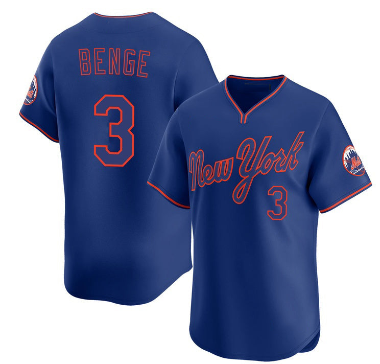 New York Mets #3 Carson Benge Royal Alternate Limited Stitched Jersey Fedasgoge