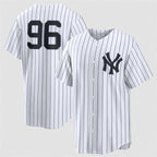 New York Yankees #96 George Lombard Jr White No Name Home Limited Stitched Jersey Fedasgoge