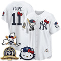New York Yankees #11 Anthony Volpe White Fedasgoge Meow KT 2026 Vapor Limited All Stitched Jersey