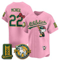 Oakland Athletics #22 Jeff McNeil Pink Fedasgoge Meow KT 2026 Vapor Limited Stitched Jersey