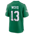 P.Eagles #13 Dontayvion Wicks Kelly Green Alternate Game Football jersey Fedasgoge