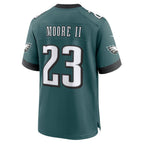 P.Eagles #23 Kenny Moore II Midnight Green Team Game Jersey Fedasgoge