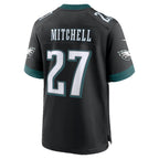 P.Eagles #27 Quinyon Mitchell Black Alternate Game Jersey Fedasgoge