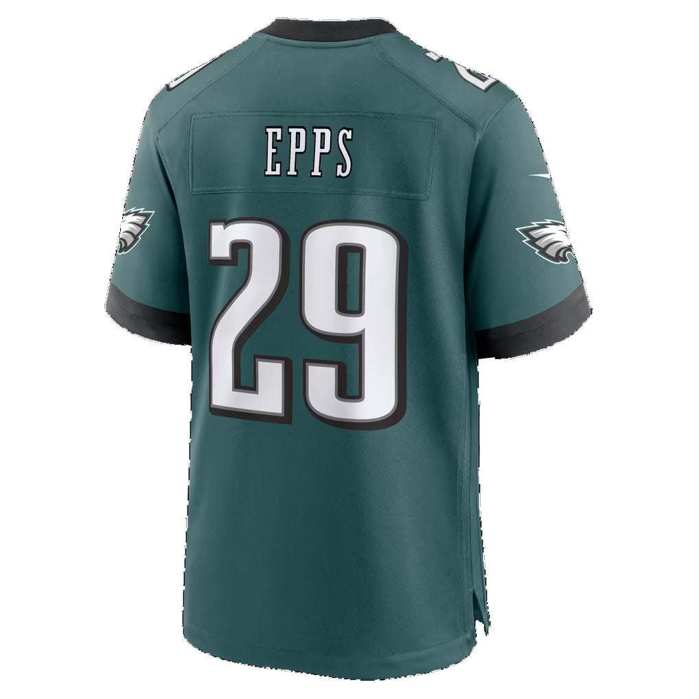 P.Eagles #29 Marcus Epps Midnight Green Team Game Football jersey Fedasgoge
