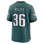 P.Eagles #36 Maximus Pulley Midnight Green Team Game Football jersey Fedasgoge