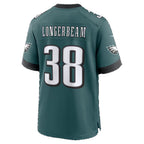 P.Eagles #38 Robert Longerbeam Midnight Green Team Game Football jersey Fedasgoge