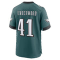 P.Eagles #41 Rocco Underwood Midnight Green Team Game Football jersey Fedasgoge