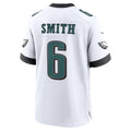 P.Eagles #6 DeVonta Smith White Game Jersey Fedasgoge