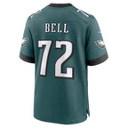 P.Eagles #72 Markel Bell Midnight Green Team Game Jersey Fedasgoge