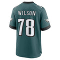 P.Eagles #78 Zion Wilson Midnight Green Team Game Jersey Fedasgoge