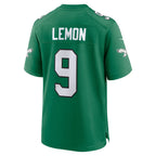 P.Eagles #9 Makai Lemon Kelly Green Alternate Game Football jersey Fedasgoge