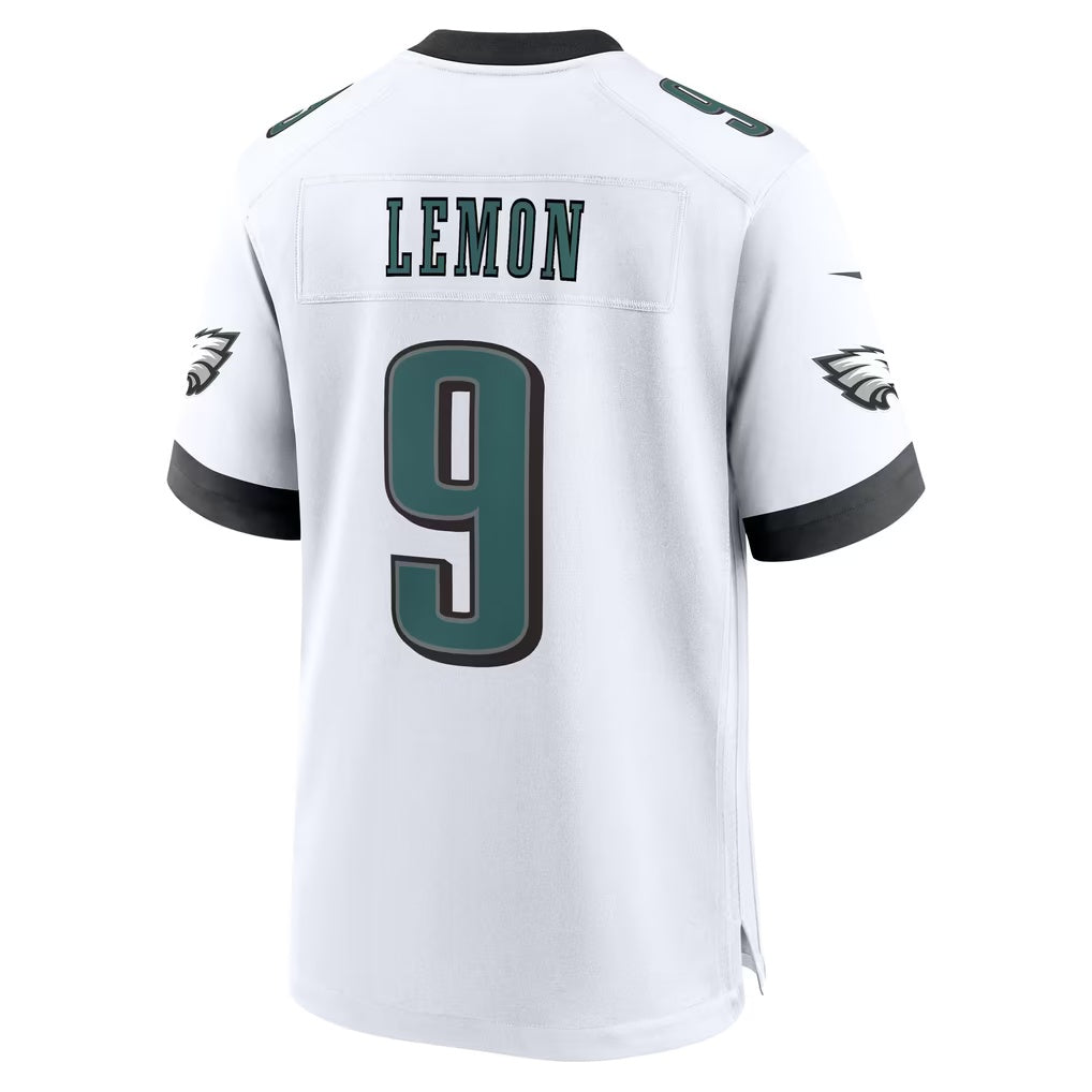 P.Eagles #9 Makai Lemon White Game Football jersey Fedasgoge