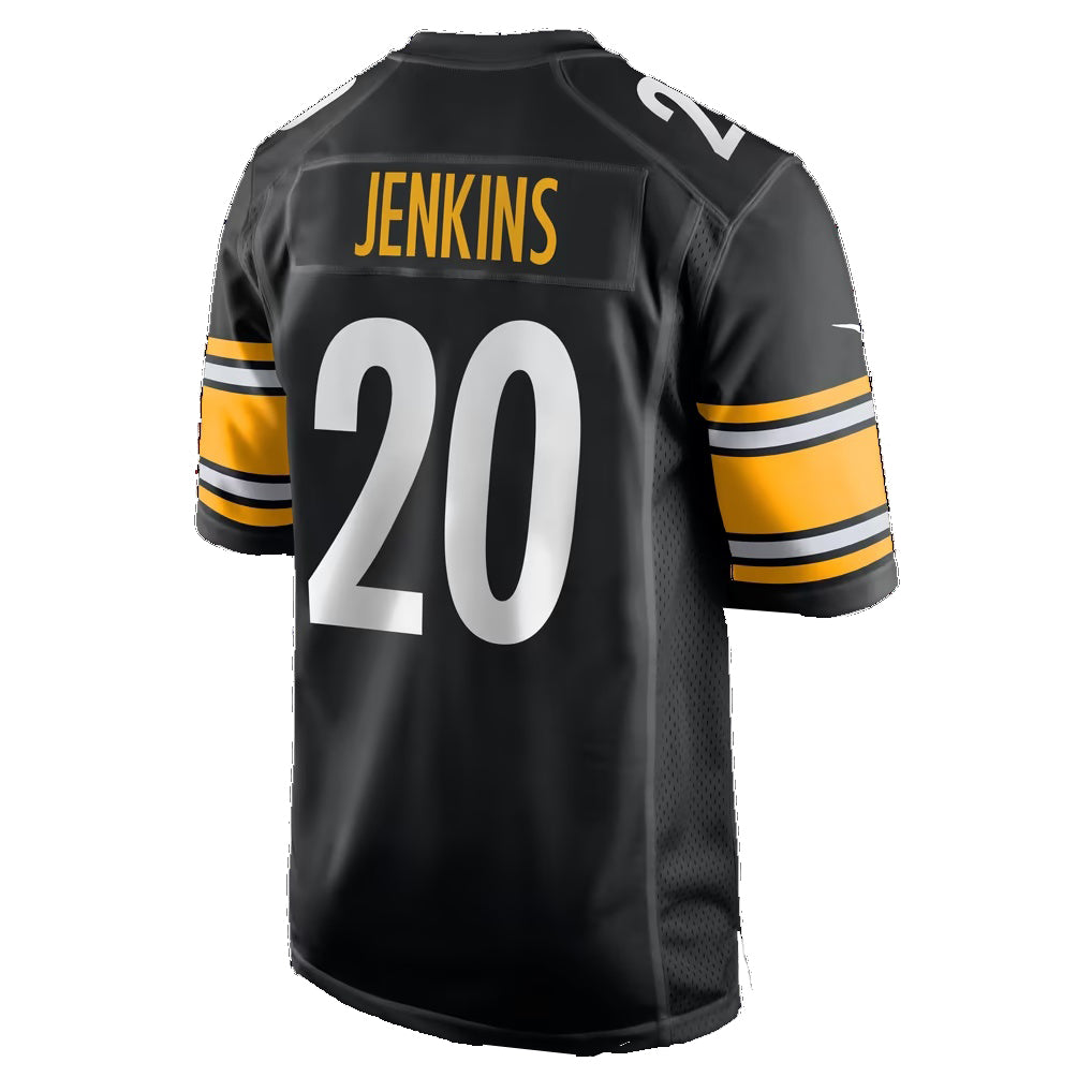 P.Steelers #20 Rayshawn Jenkins Black Team Game Football jersey Fedasgoge
