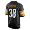 P.Steelers #38 Bishop Fitzgerald Black Team Game Football jersey Fedasgoge