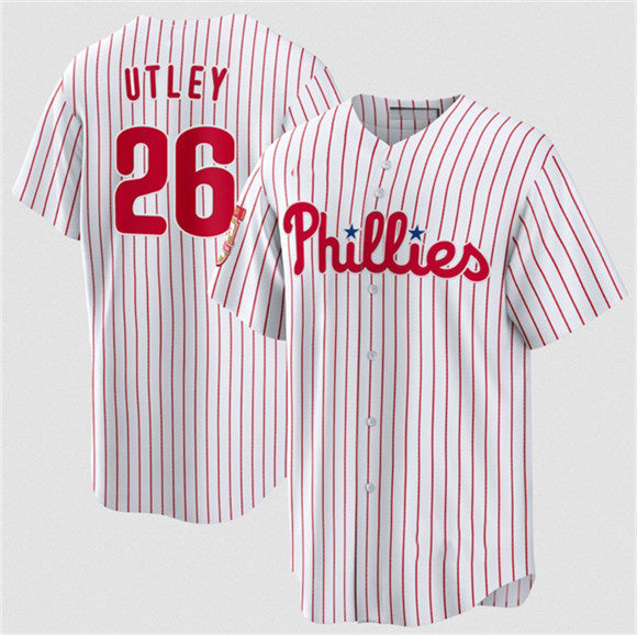 Philadelphia Phillies #26 Chase Utley White 2026 Cool Base Stitched Jersey Fedasgoge