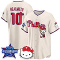Philadelphia Phillies #10 J.T. Realmuto Cream Fedasgoge Meow KT Vapor Limited V2 Stitched Jersey