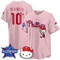 Philadelphia Phillies #10 J.T. Realmuto Pink Fedasgoge Meow KT Vapor Limited V2 Stitched Jersey