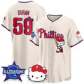 Philadelphia Phillies #59 Jhoan Duran Cream Fedasgoge Meow KT Vapor Limited V2 Stitched Jersey
