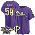Philadelphia Phillies #59 Jhoan Duran Purple Fedasgoge Halloween 2026 Vapor Limited Stitched Jersey