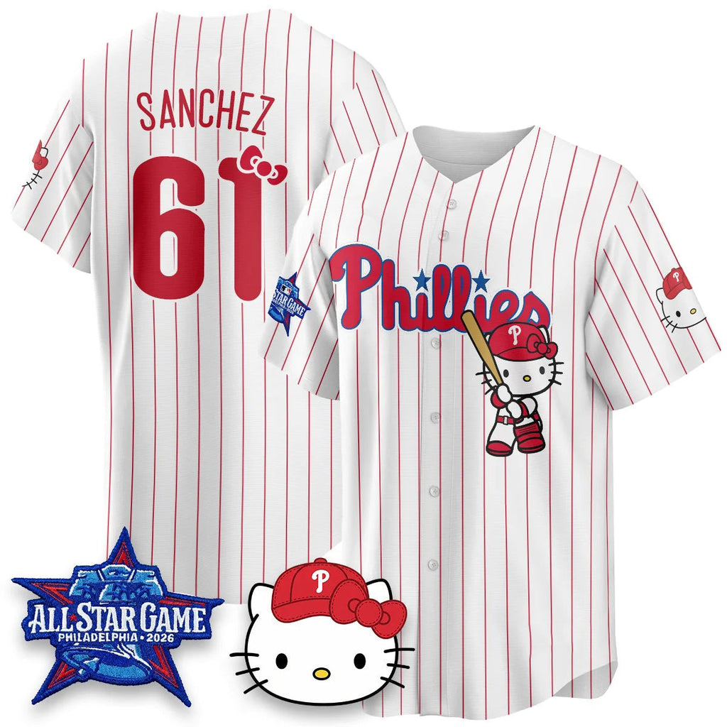 Philadelphia Phillies #61 Cristopher S¨¢nchez White Fedasgoge Meow KT Vapor Limited V2 Stitched Jersey