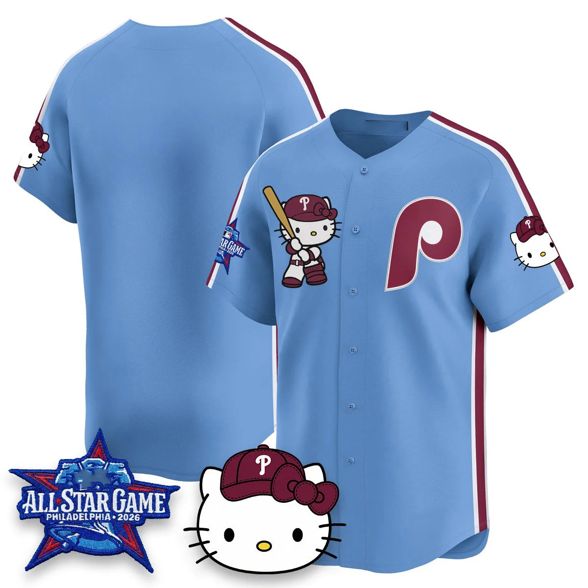Philadelphia Phillies Light Blue Fedasgoge Meow KT Vapor Limited V2 Stitched Jersey