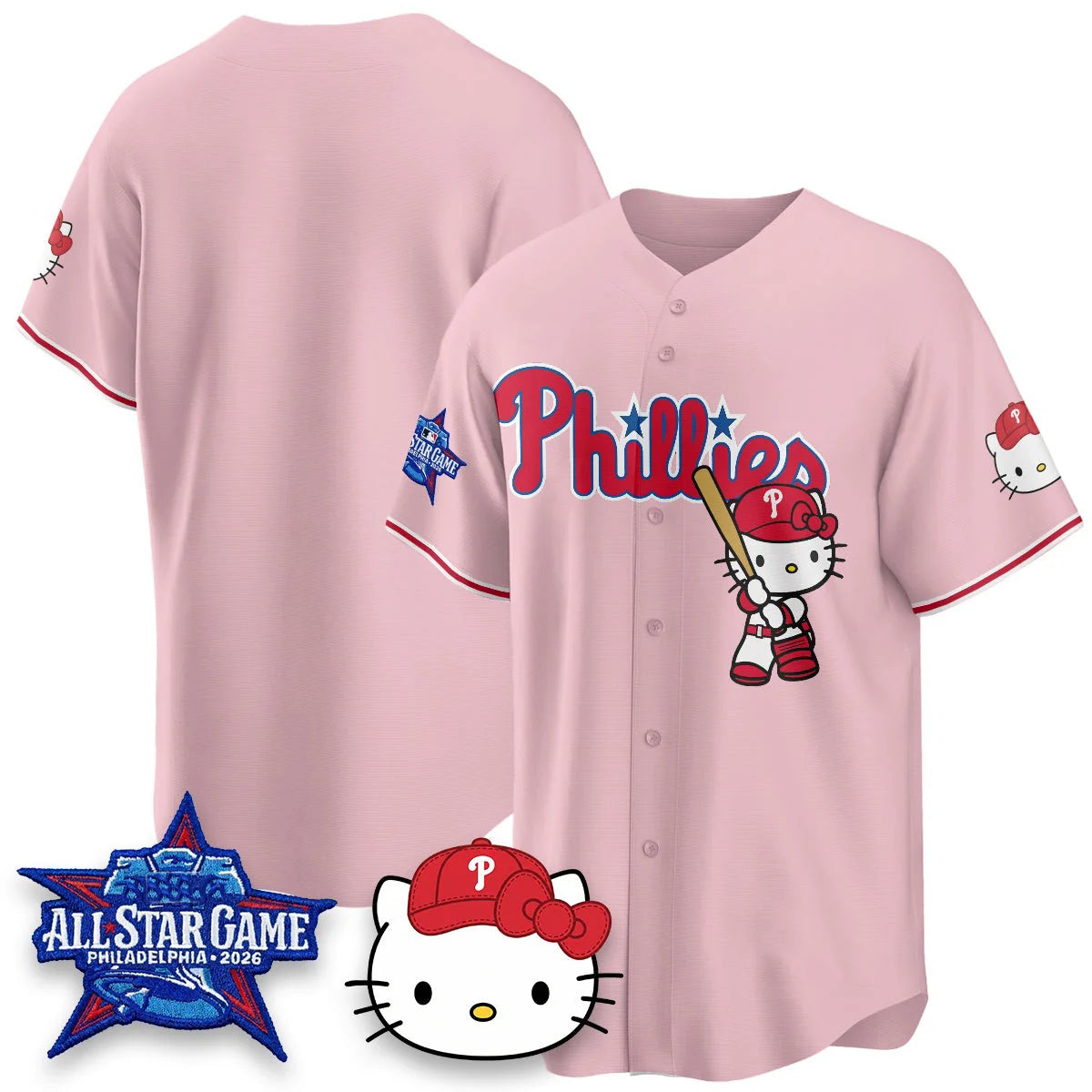Philadelphia Phillies Pink Fedasgoge Meow KT Vapor Limited V2 Stitched Jersey
