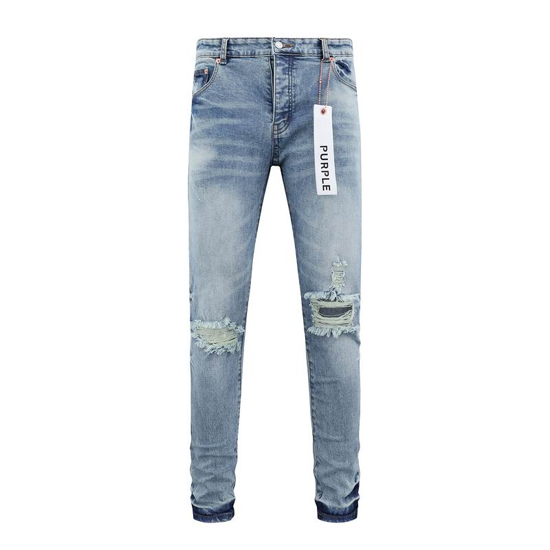 Men's Purple Fashionable Casual Jeans Pants Size 28-36
