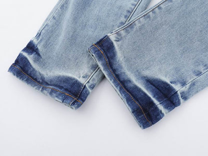 Men's Purple Fashionable Casual Jeans Pants Size 28-36