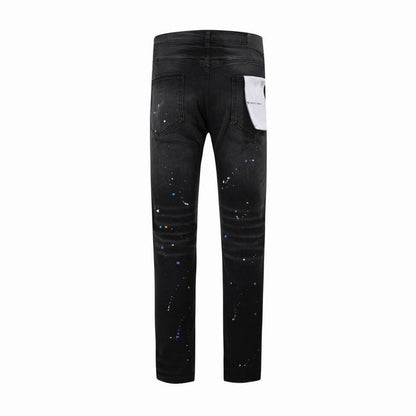 Men's Purple Fashionable Casual Jeans Pants Size 28-36