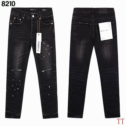 Men's Purple Fashionable Casual Jeans Pants Size 28-38
