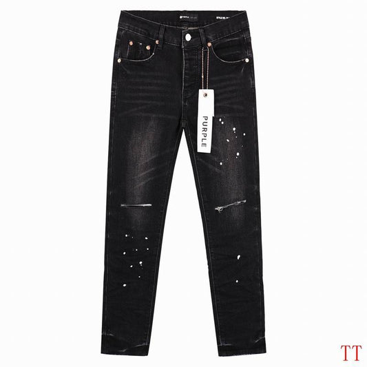 Men's Purple Fashionable Casual Jeans Pants Size 28-38