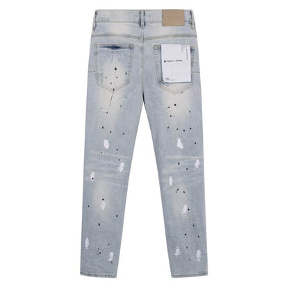 Men's Purple Fashionable Casual Jeans Pants Size 28-38