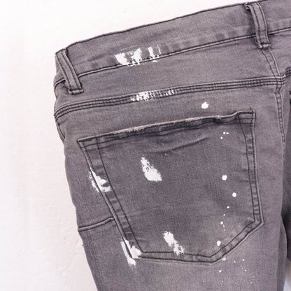Men's Purple Fashionable Casual Jeans Pants Size 28-38