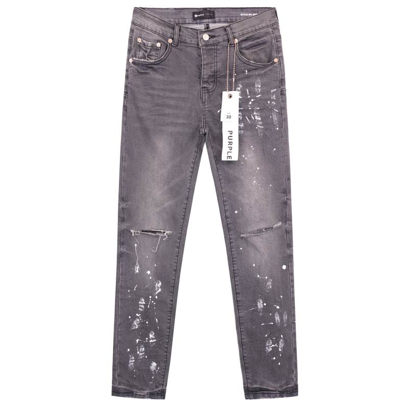Men's Purple Fashionable Casual Jeans Pants Size 28-38