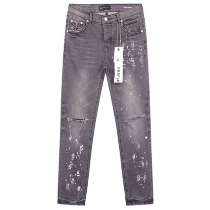 Men's Purple Fashionable Casual Jeans Pants Size 28-38