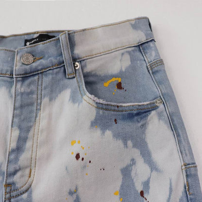 Men's Purple Fashionable Casual Jeans Pants Size 28-38