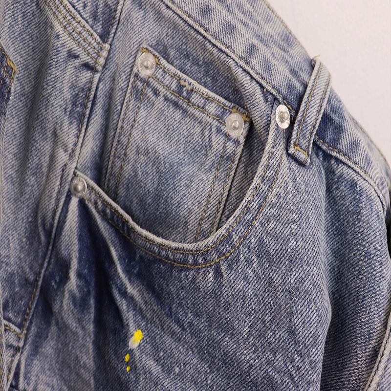 Men's Purple Denim Slim Fit Jeans Shorts Casual Straight Fit Summer Shorts 28-38
