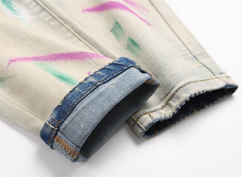 Men's Purple Fashionable Casual Jeans Pants Size 29-38