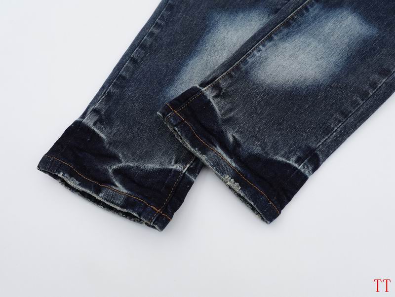 Men's Purple Fashionable Casual Jeans Pants Size 30-38