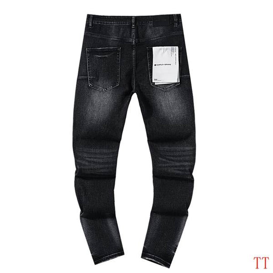 Men's Purple Fashionable Casual Jeans Pants Size 30-38