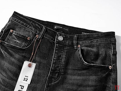 Men's Purple Fashionable Casual Jeans Pants Size 30-38