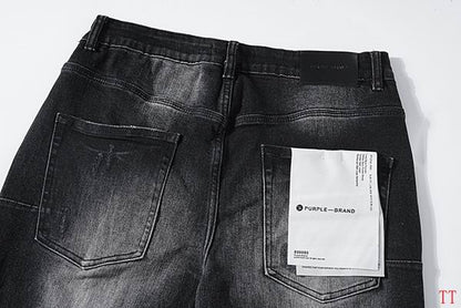 Men's Purple Fashionable Casual Jeans Pants Size 30-38
