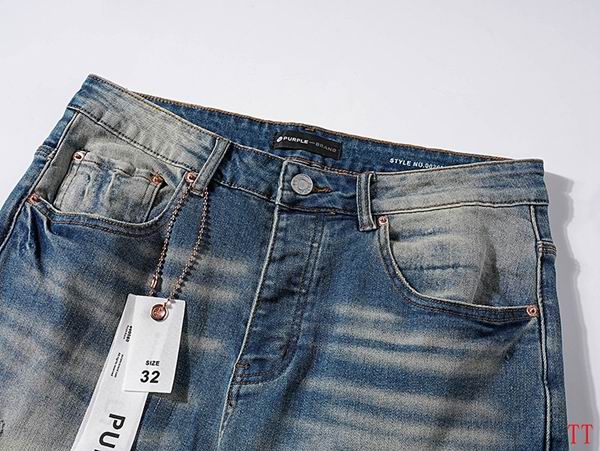 Men's Purple Fashionable Casual Jeans Pants Size 30-38