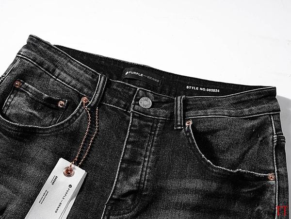 Men's Purple Fashionable Casual Jeans Pants Size 30-38